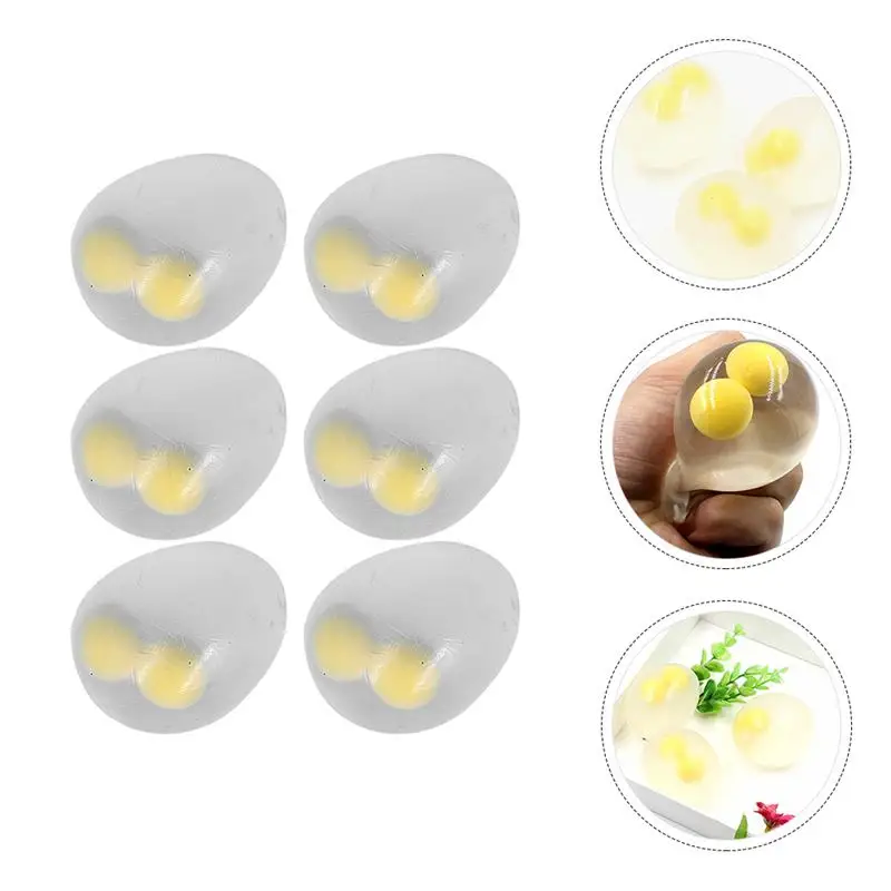 

6PCS Decompression Splat Egg Premium Splat Egg Funny Kids Adults Splat Egg