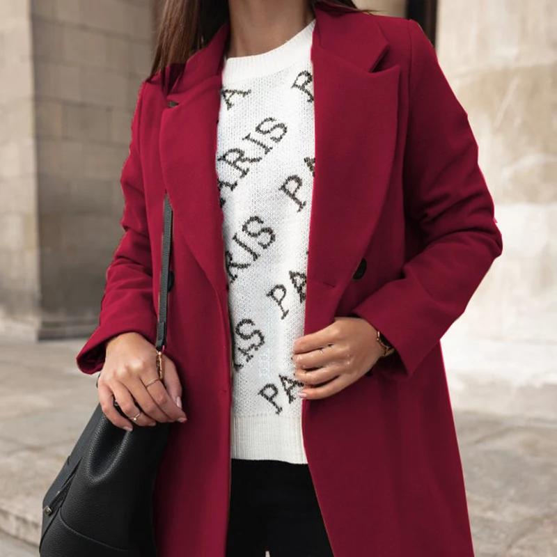 Женское Шерстяное полупальто длинное верблюжьей расцветки модель 5XL на осень и