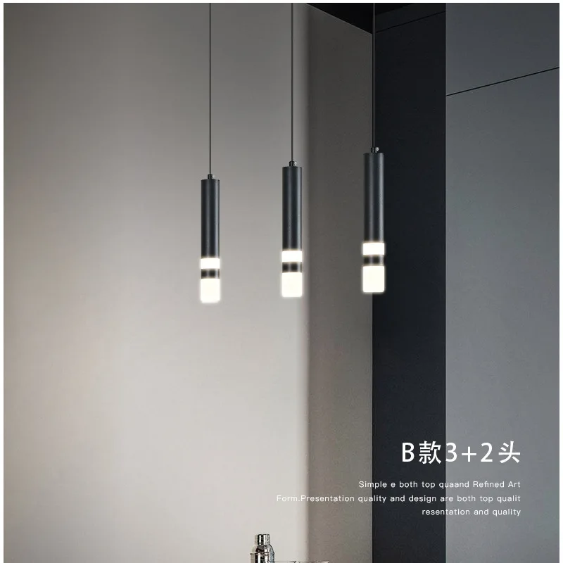 Goede Creative Led Keuken Eiland Led Hanglamp Voor Eettafel Woonkamer Kantoor Verlichting Draaibare Spotlight Zwart Bar Lichten