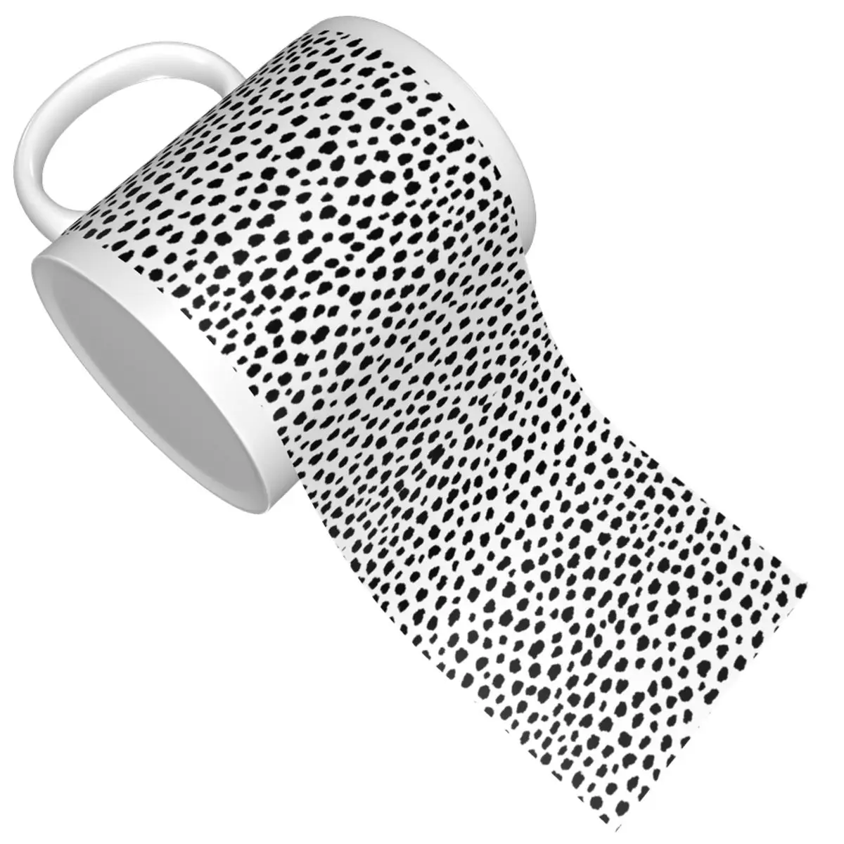 Далматинские пятна-(черно-белые)-кружки милый Кофе Чай Молоко пивная чашка