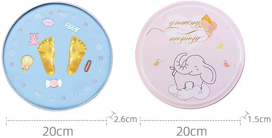 Lvcky Baby Art Magic Box Round Essentials ELvckyant Gift with Plaster Cast for Feet or Hands Multi-Coloured | Дом и сад