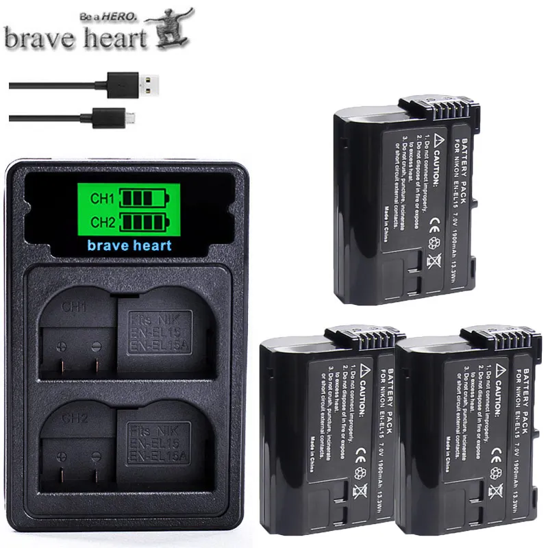 EN-EL15 EL15 EN-EL15a ENEL15a RU EL15a Батарея+ USB Dual Зарядное устройство для Nikon D850 D810 D810A D750 D500 D7500 D7200 D7100