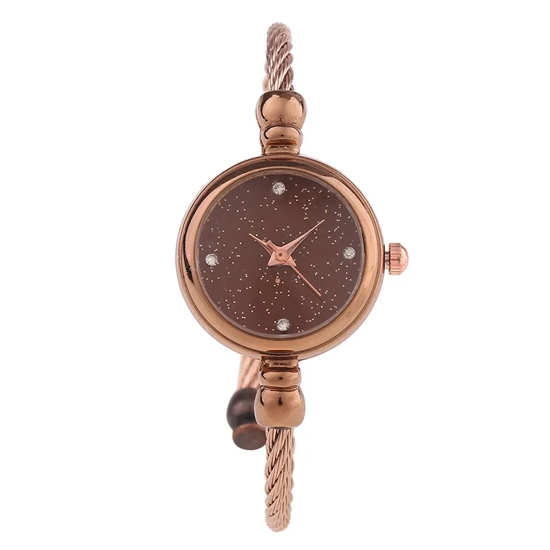 Горячая Распродажа женские часы элегантные модные маленькие свежие золотой