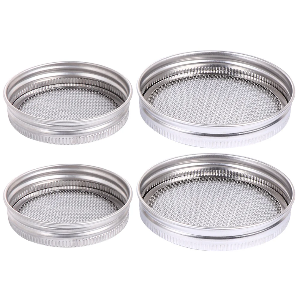 2 набора крышки из нержавеющей стали для проращивания семян банок с широким