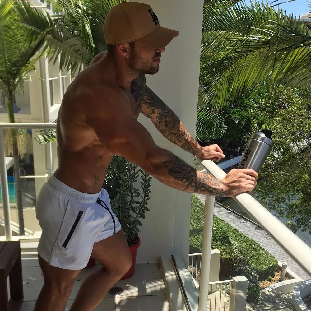 Шорты для бега мужские спортивные шорты и фитнеса быстросохнущие пляжные