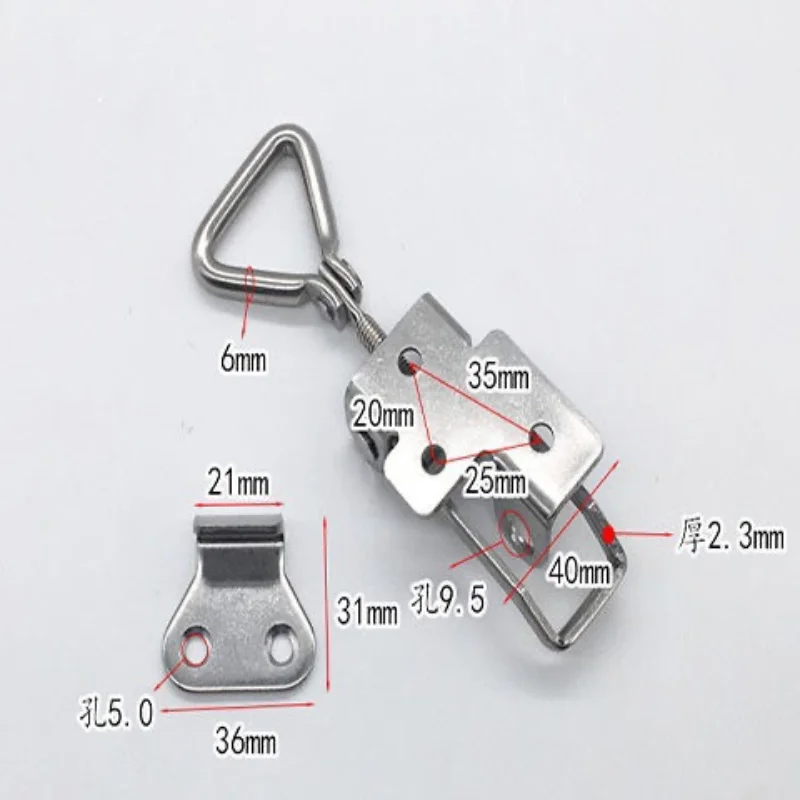 SUS 304 stainless steel adjustable locking Spring Loaded Toggle Case Box Chest Trunk Latch Catches Hasp Durable Stainless Steel |