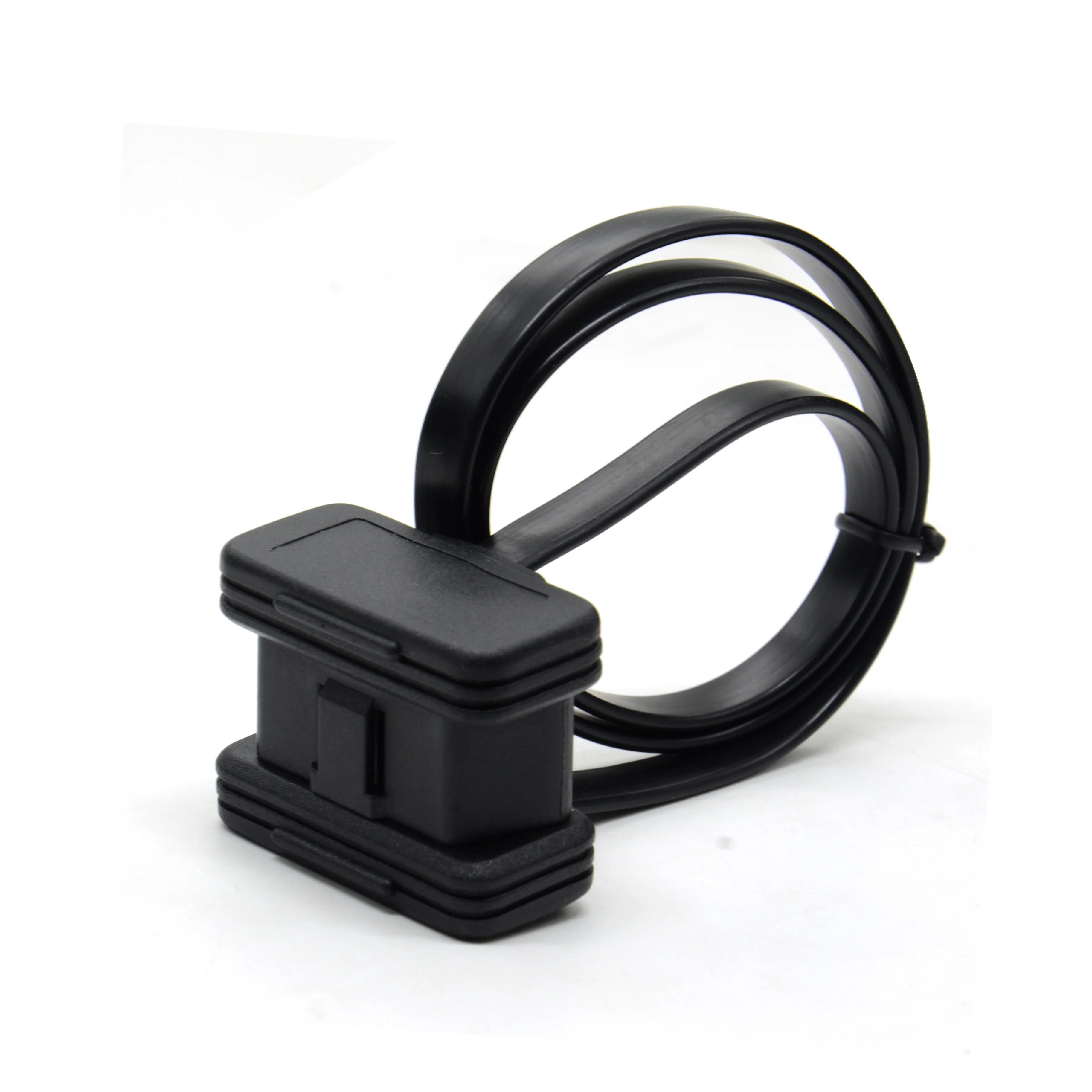 Диагностический удлинитель ELM327 плоский и тонкий кабель диагностики 60 см с 16