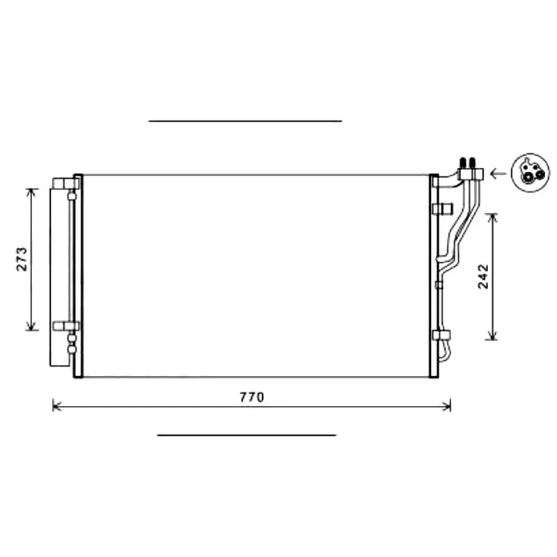 Автомобильный конденсатор переменного тока для Hyundai Sonata Azera Kia Optima 2 4 3 3888 976063R000