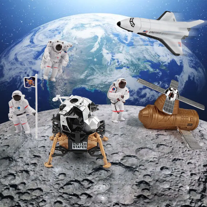 22 шт. набор астронавт космический челнок модель корабль сплав автомобиль