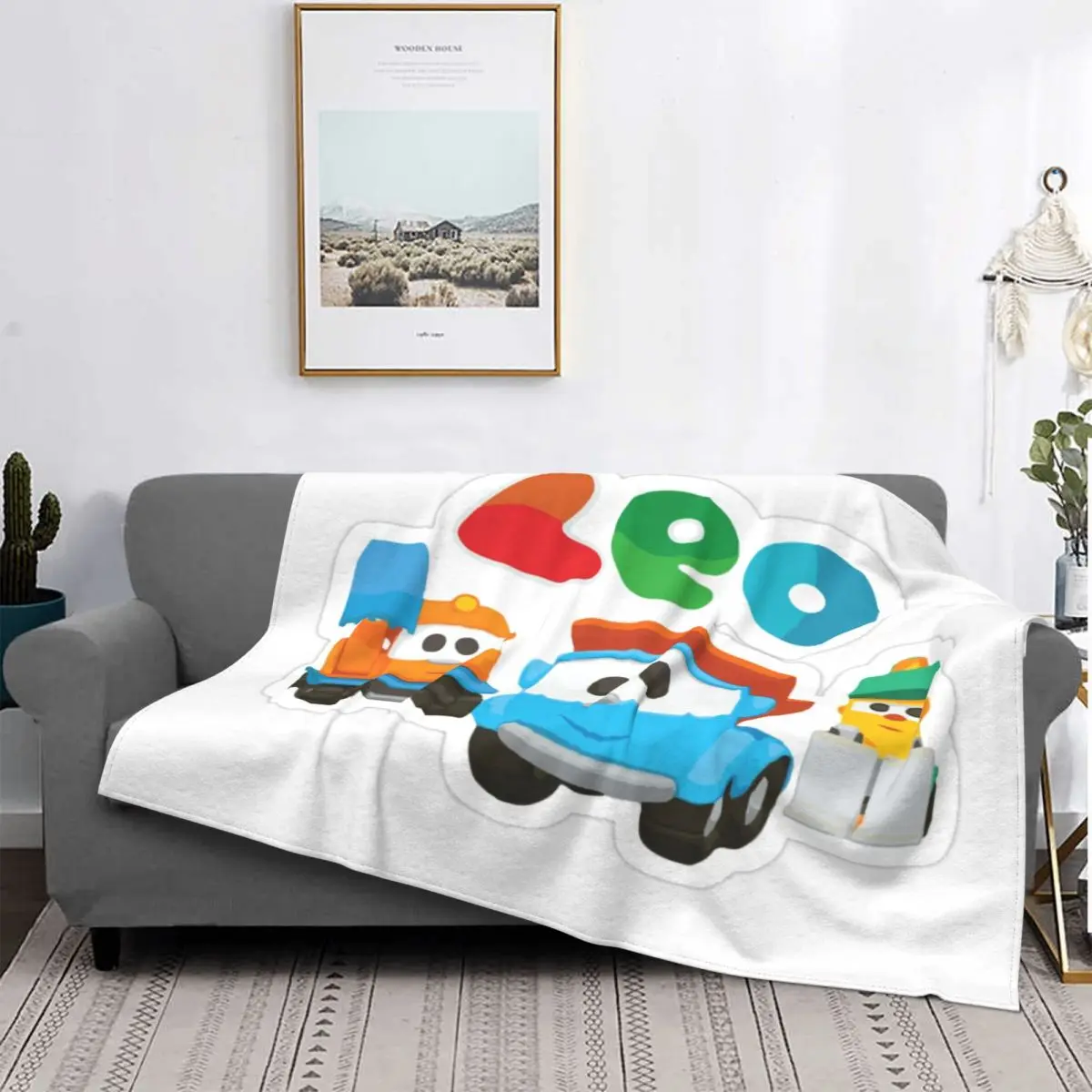 

Leo The Truck-colcha de tela escoa для детей, кубрекамас, toalla de playa, manta Kawaii, para cama colcha, 1852