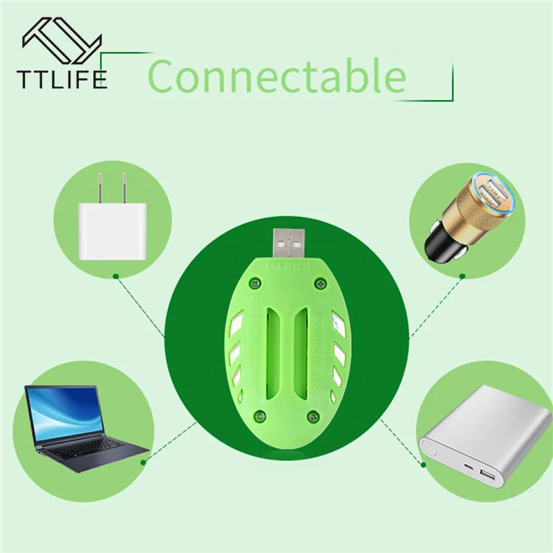 Электрический Отпугиватель комаров с USB портативный безопасный летний для сна