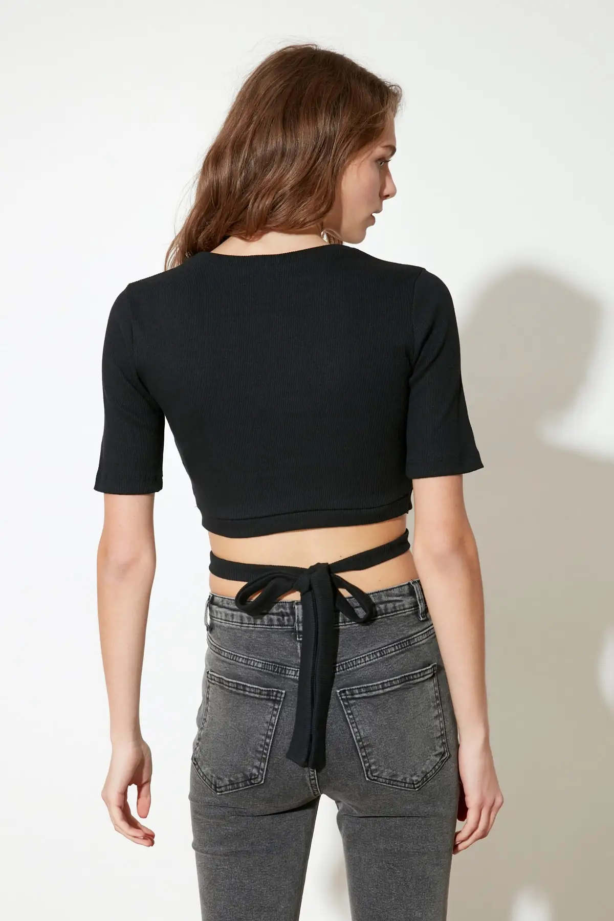 

Trendyol Detail at Waist Knitted Blouse TWOSS21BZ0467