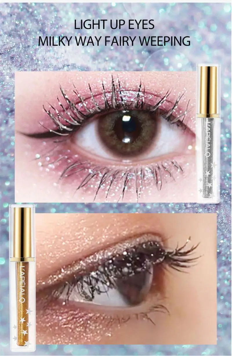 Тушь для ресниц украшенные сверкающими бриллиантами блестящий кулон