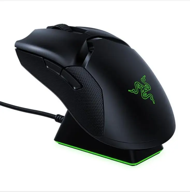 

Новая беспроводная игровая мышь Razer-viper Ultimate edition Hyperspeed Lightest и зарядная док-станция RGB