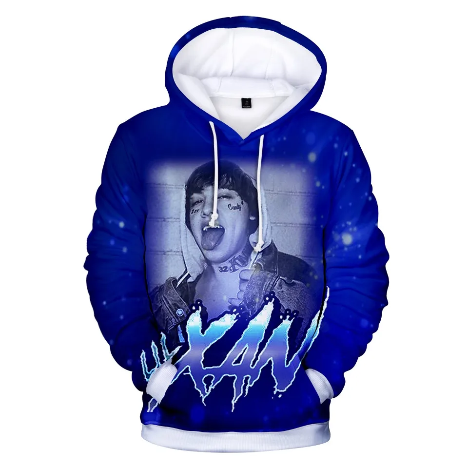 Новинка 2020 3D толстовки Kawaii Lil Xan xанархия Мужская/Женская толстовка с длинным