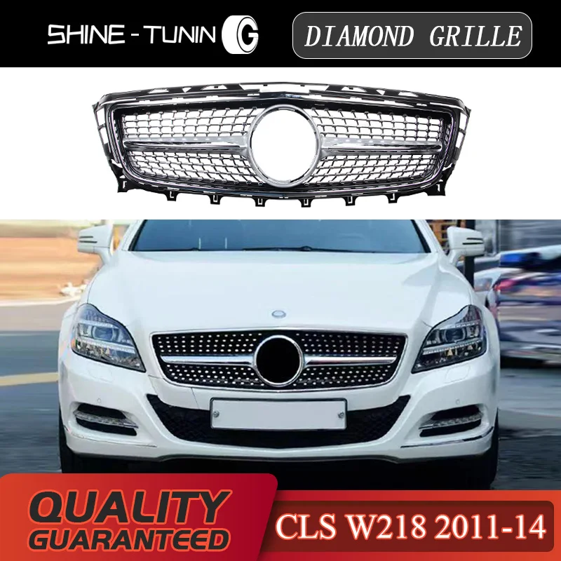 Передняя решетка подходит для нового класса CLS W218 Алмазная 2011-14 250 CLS300 CLS350 без