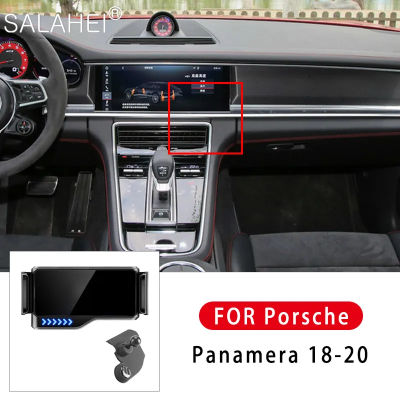 

Mobile Phone Holder For Porsche Palamela GPS Navigation Best Price Automatic Adjustment Support Electrical Bracket For Iphone 12