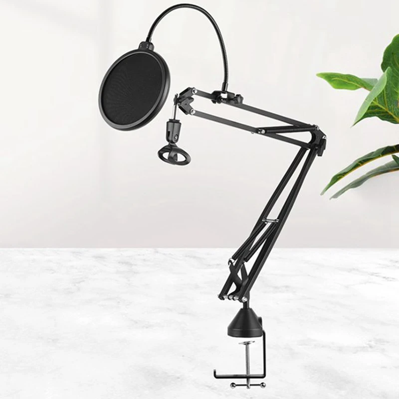 Microphone Arm Holder Adjustable Suspension Boom Scissors for Blue Snowball and Other Microphones | Электроника