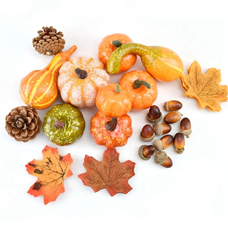 

Simulation Pumpkin Halloween Atmosphere Decoration Pumpkin Model Vegetable Cabinet Decoration