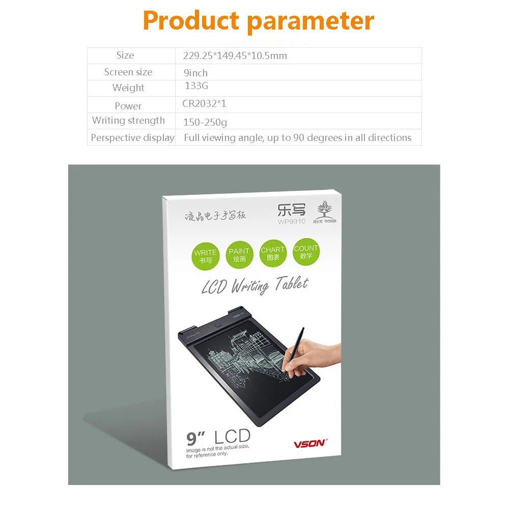 

9inch LCD Handwriting Tablet Message Writing Board Early Childhood Education Graffiti Drawing Board for Kids Gift