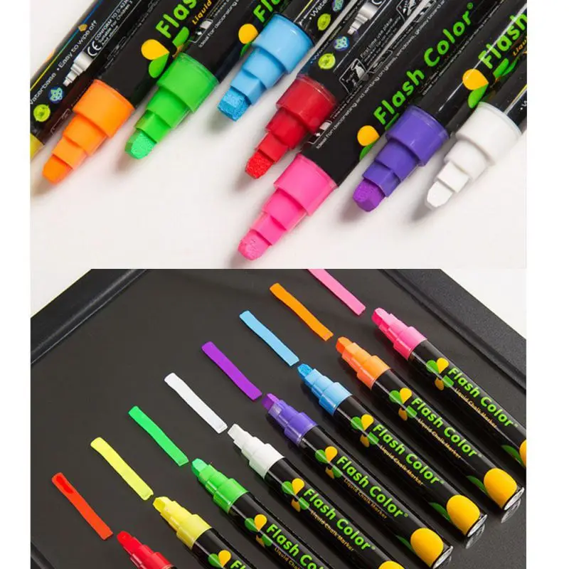 Яркие маркеры. Флуоресцентные маркеры для led досок. Флуоресцентные фломастеры. Неоновые ручки. Неоновые ручки для черной бумаги.