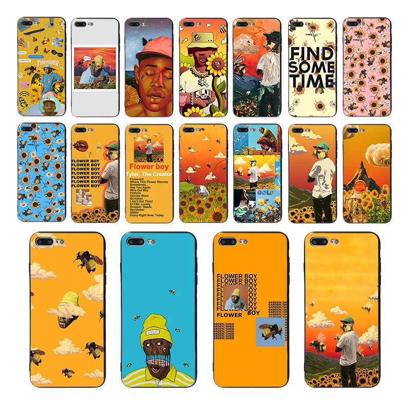 

Rap Album Flower Boy Tyler The Creator Soft Phone Case For Iphone X XR 10 XS 11 Pro Max 8 7 6s 6 Plus 5 5s SE Cover Luxury Shell