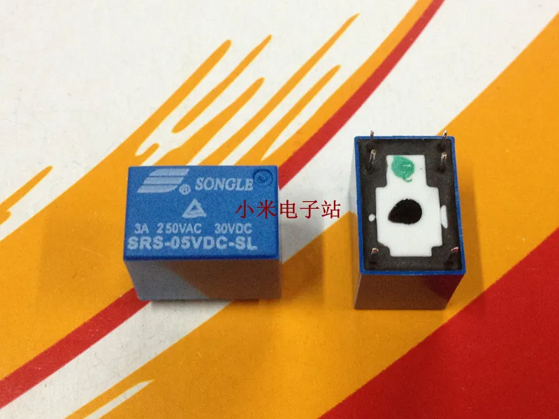 

SRS-05VDC-SL Song Le 3A 250VAC SRS-05VDC-SH 4100 Signal Relay 5V