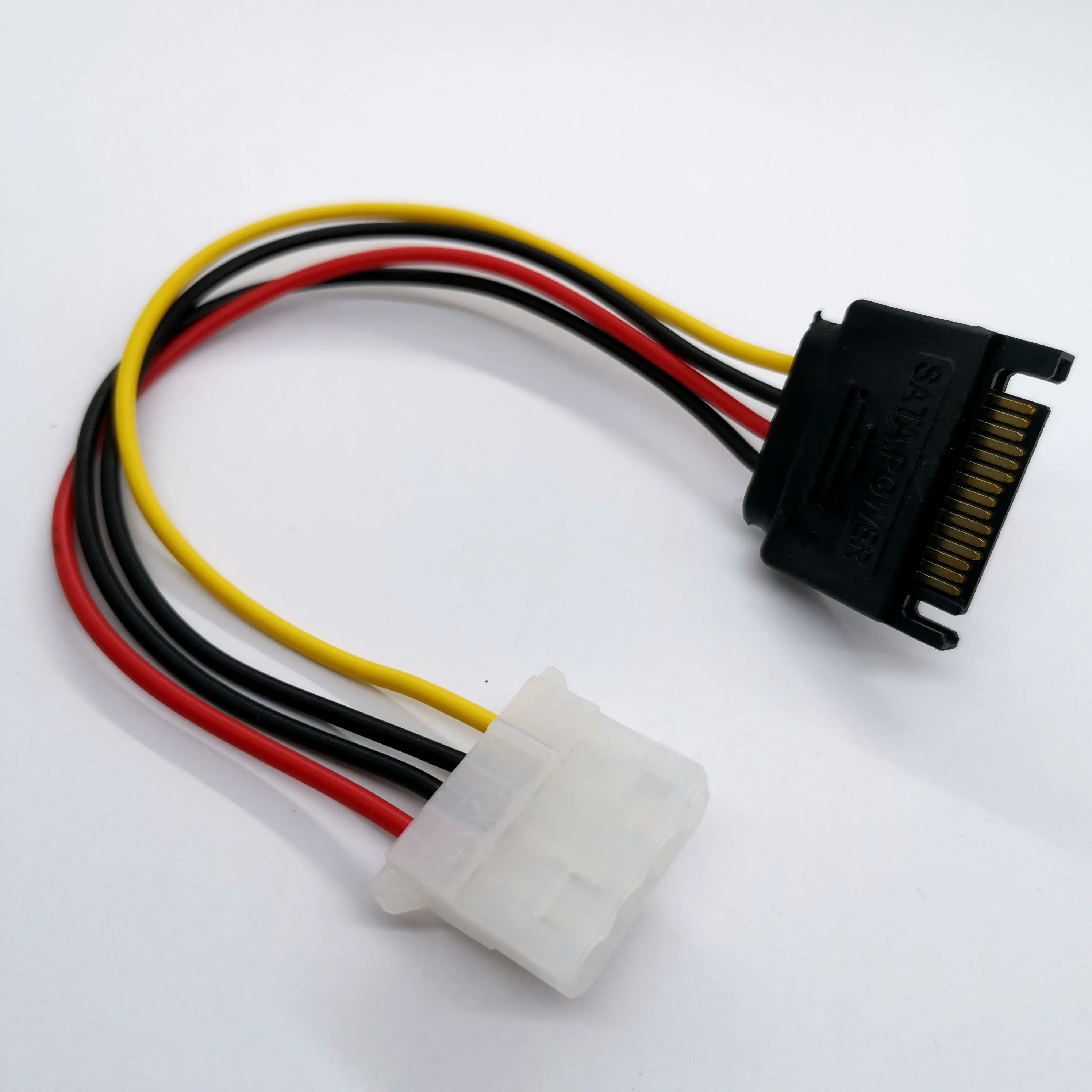 Кабель питания для жесткого диска SATA 15 контактов штекер IDE большой 4 контакта