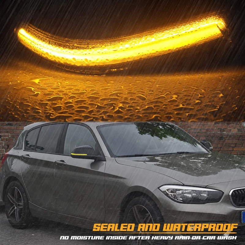 

Sequential LED Side Mirror Turn Signal Lights For-BMW 1 2 3 4 Series F20 F21 F22 F30 F32 F33 E84 X1 I3 Smoked