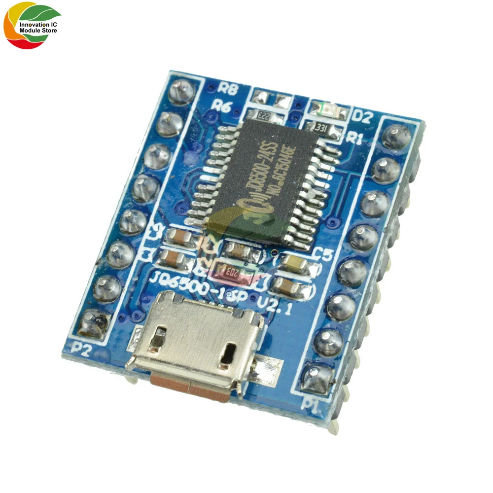 Звуковая плата JQ6500 с голосовым модулем Micro USB DIP16 TTL UART замена 1 пара 5-канальных