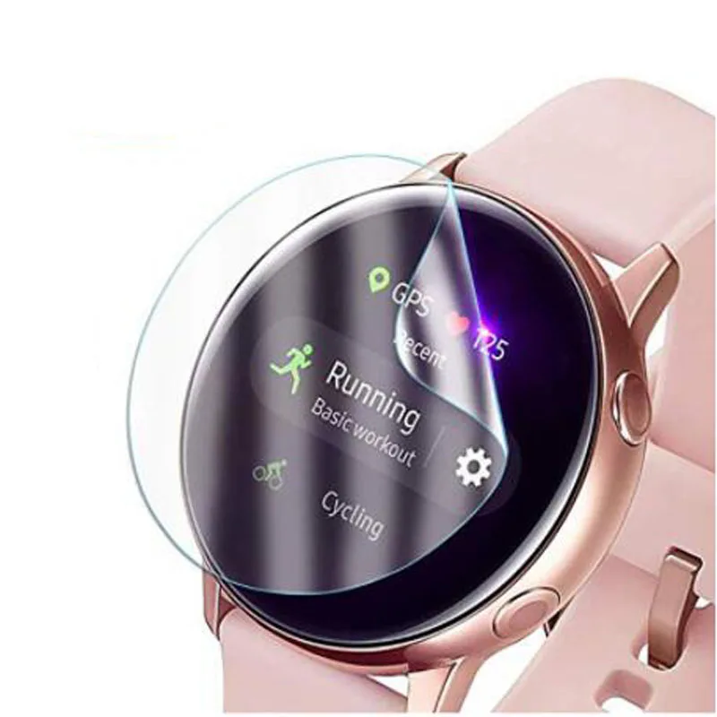 hydrogel soft protective film guard for samsung galaxy watch active 2 40mm44mm active2 smartwatch screen protector full cover free global shipping