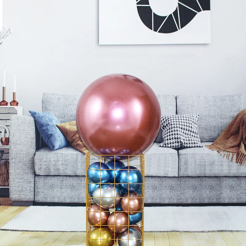 18 дюймов 1 шт. шары из латекса цвета металлик круглый цвет золотой серебристый