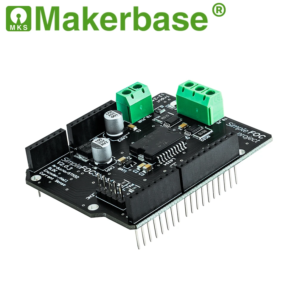 Плата контроллера двигателя Makerbase SimpleFOC Shield V2.0.3 FOC BLDC Arduino Servo | Компьютеры и офис
