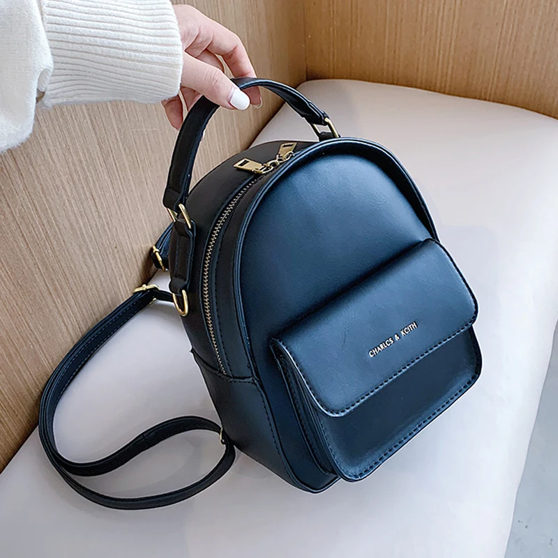 

Women Backpack 2021 New PU leather Women's bag Teen Girls Backpacks Cute Animals School Female Small Bag