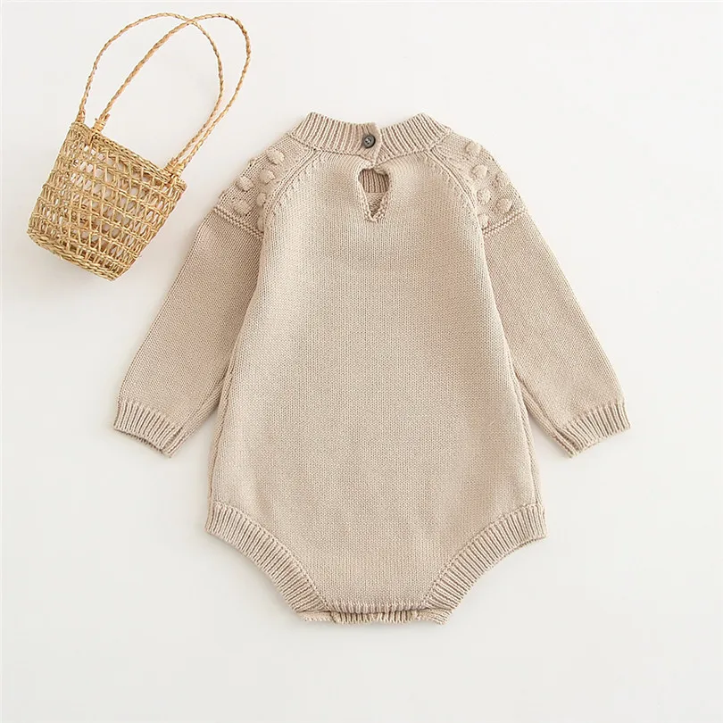 Вязаный свитер Одежда для малышей Свитер Осень-зима Детский комбинезон