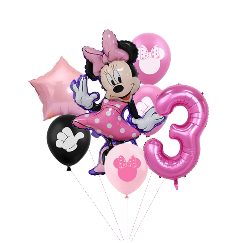 

Набор фольгированных шаров Disney Минни 7 шт