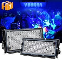 uv led floodlight 50w 100w 150w pro ultraviolet 395nm lamp 220v fluorescent black light for halloween party prom haunted house
