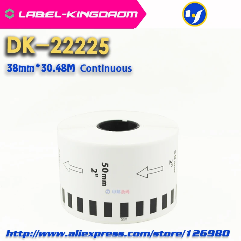 10 рулонов универсальный DK 22225 этикетка 38 мм * 30 48 м непрерывная Совместимость для