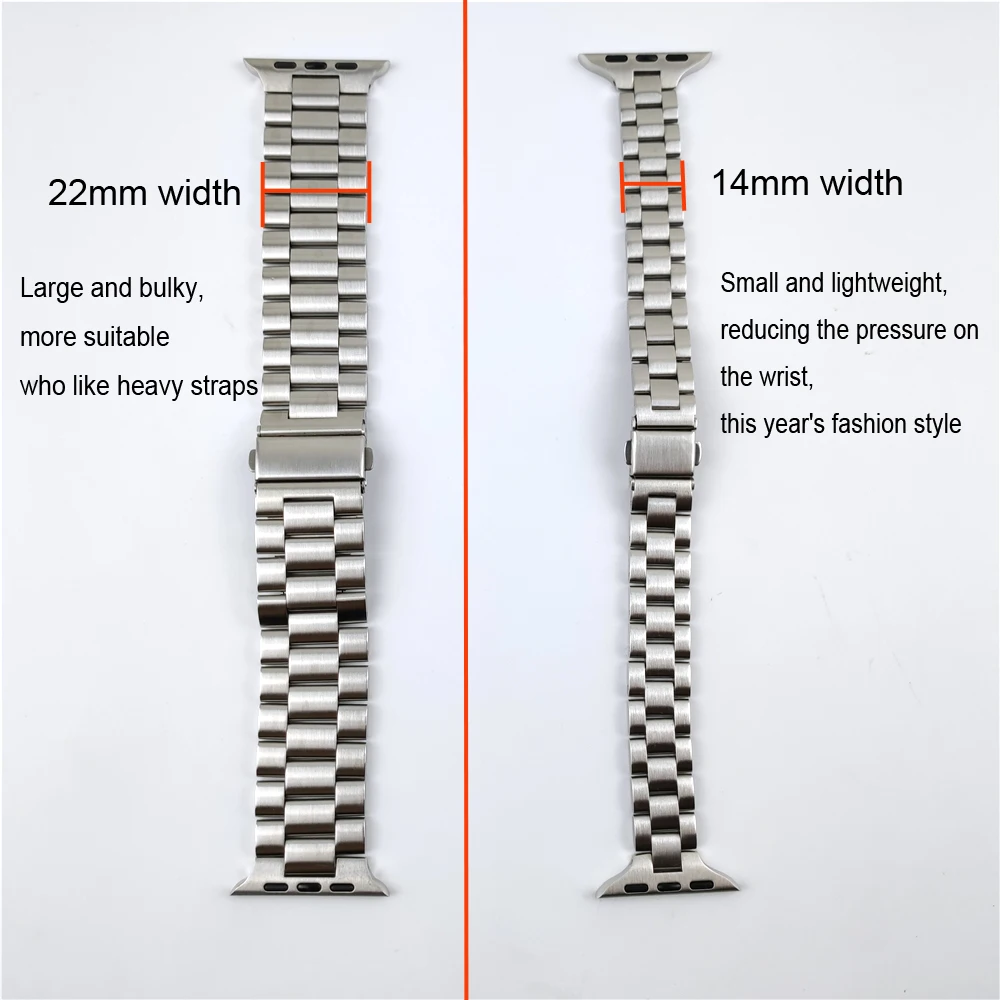 

Narrow Slim Band For Apple Watch 38mm 40mm 42mm 44mm Bands Upgrade Metal Business Strap For iWatch 6/5/4/3/2/1/SE Women Men