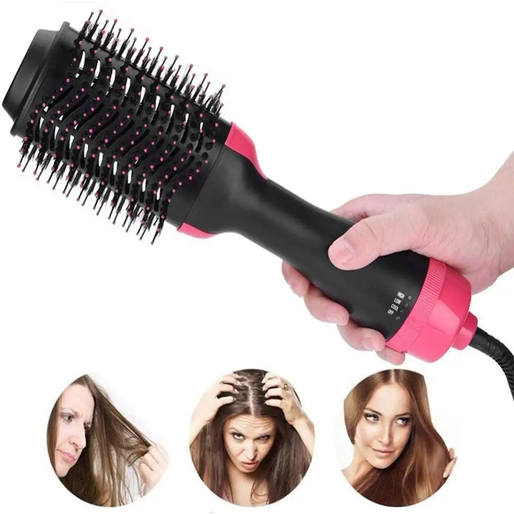 Щетка для волос одношаговая щетка вольюмайзер генератор отрицательных ионов