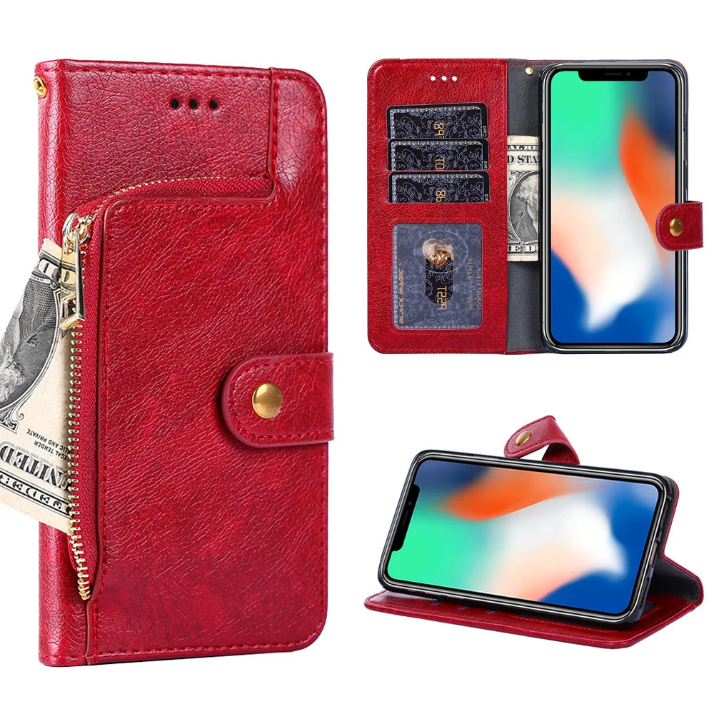 Роскошный чехол для iphone XS Max Coque мягкая искусственная кожа откидная крышка XR 7 PLUS 8 6