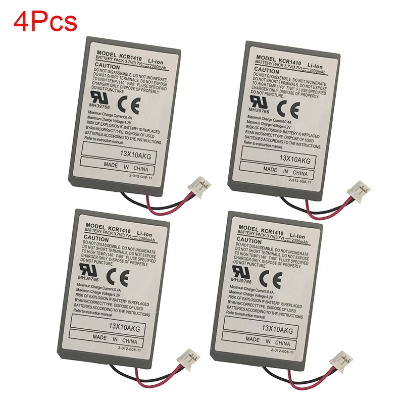 

4Pcs 2000mAh Battery Pack + USB Charger Cable For Sony PS4 Wireless Gamepad Battery Dualshock4 controller Rechargeable Batteries