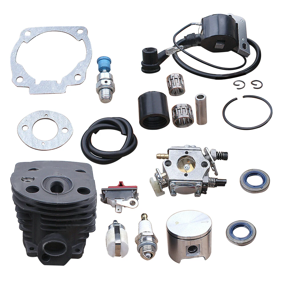503609171 5031616-02 5017618-02 46mm Cylinder Piston Crank Bearing Kit fit for Husqvarna 55 50 51 Chainsaw