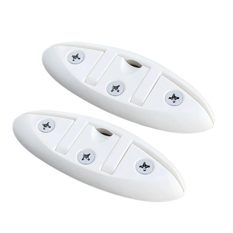 

2X 5Inch Nylon Sailboats Flip Up Folding Pull Up Cleat Dock Deck Boat Marine Kayak Line Rope Mooring Cleat Accessories