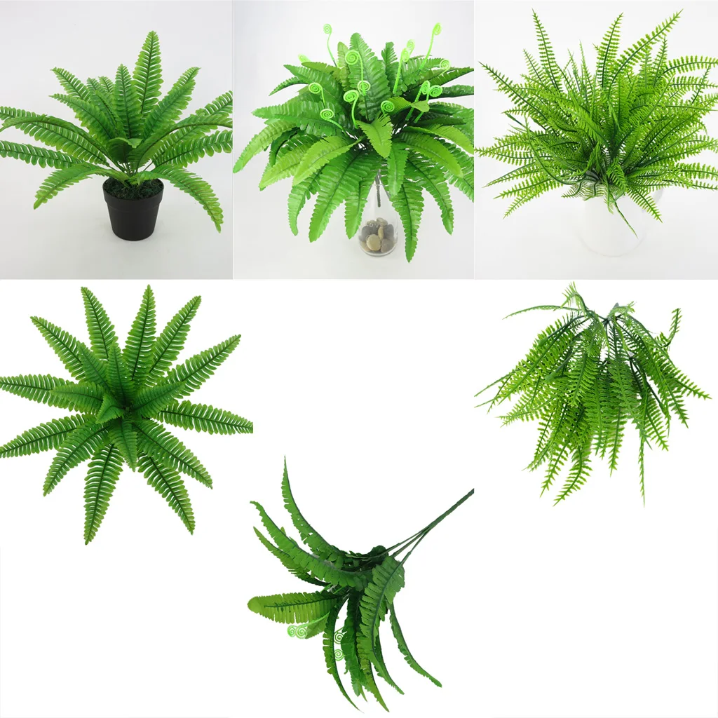 Искусственный длинный ствол Fern Leaf 58 см 1 ветка высокая искусственная зелень