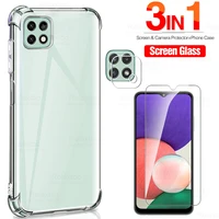 case protective glass for samsung a22 4g 5g glass lens screen protector for samsung galaxy a22 s a 22s film phone bumper cover