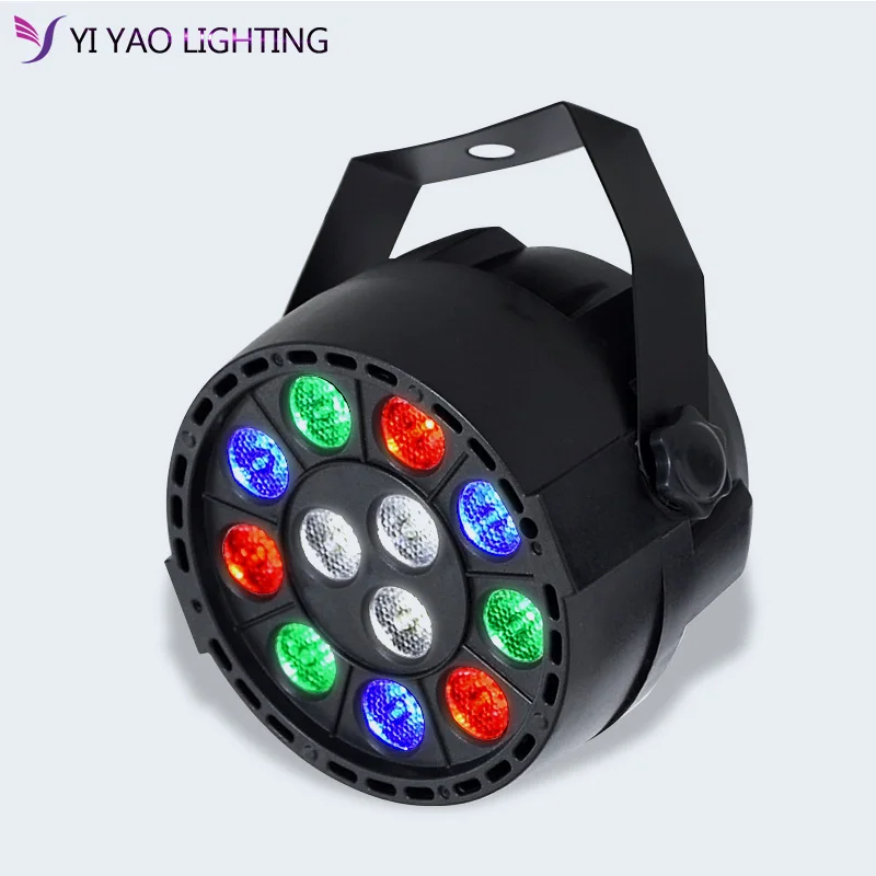 Светодиодный сцсветильник прожектор 12x3 Вт плоский Par RGBW DMX512 для диджея дискотеки