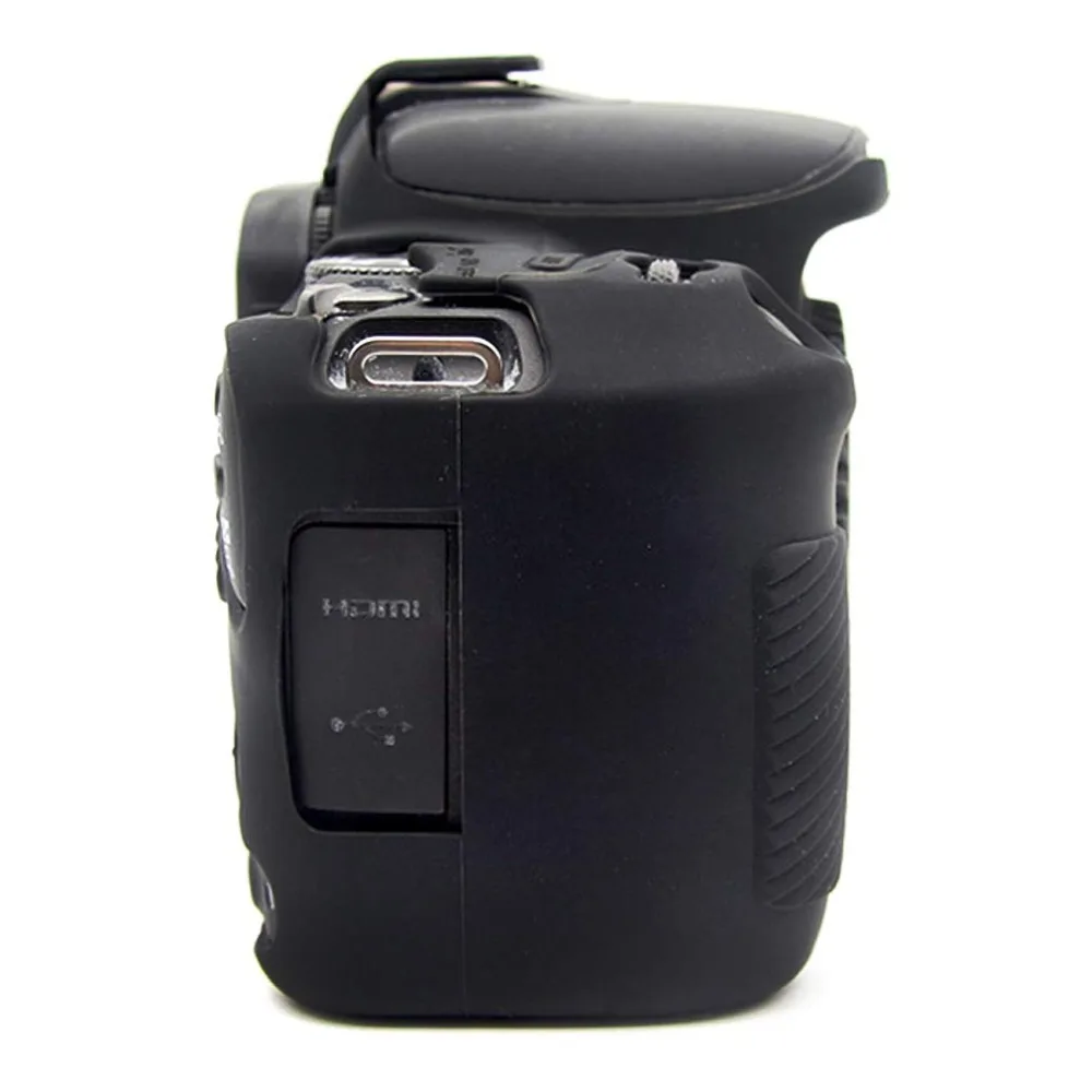 Силиконовая кожа брони чехол корпус протектор для Canon EOS 200D Mark II 250D Rebel SL2 SL3 DSLR камеры