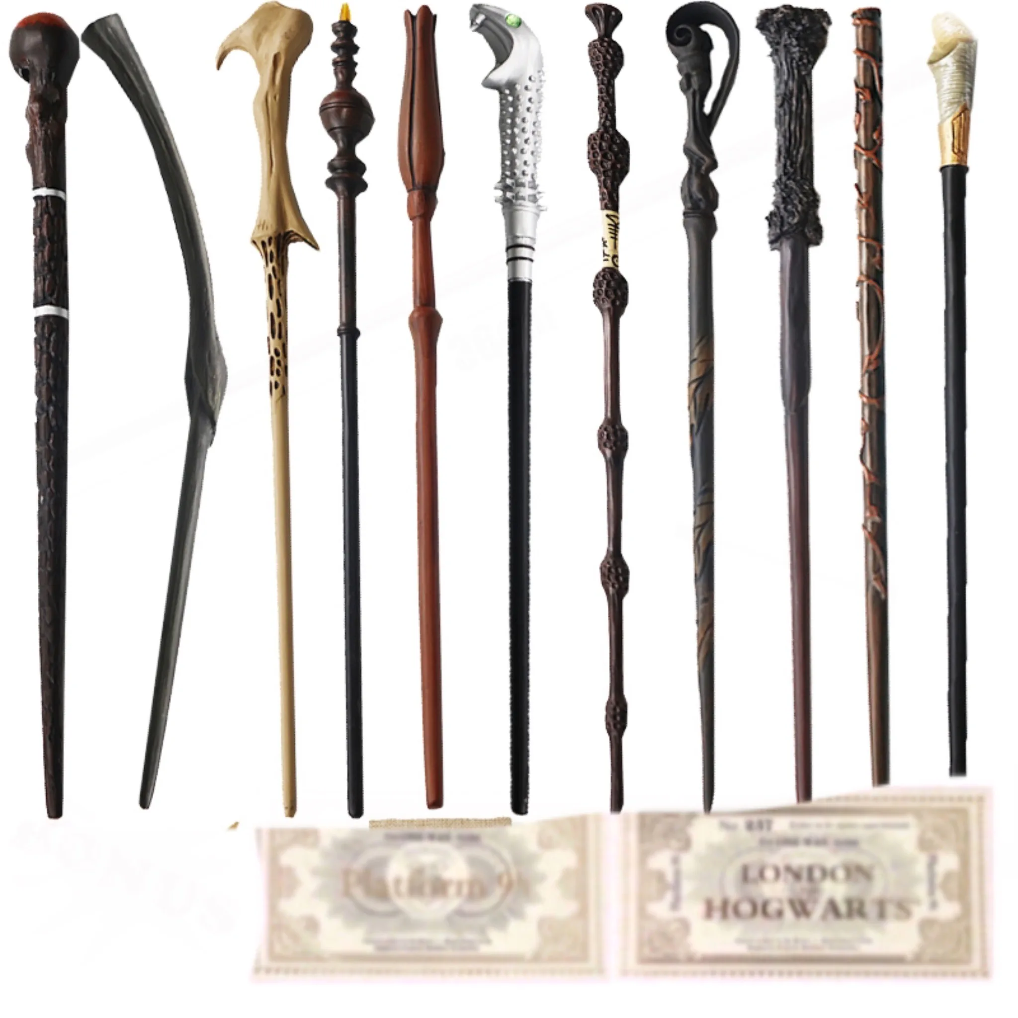 28 видов металлических стержневых волшебных палочек с сумкой для монет билета