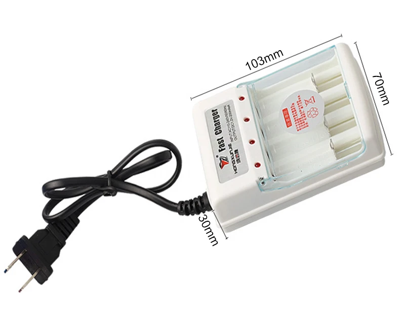 1 2 в четыре слота зарядное устройство для AA AAA Ni-Cd Nimh аккумуляторная батарея